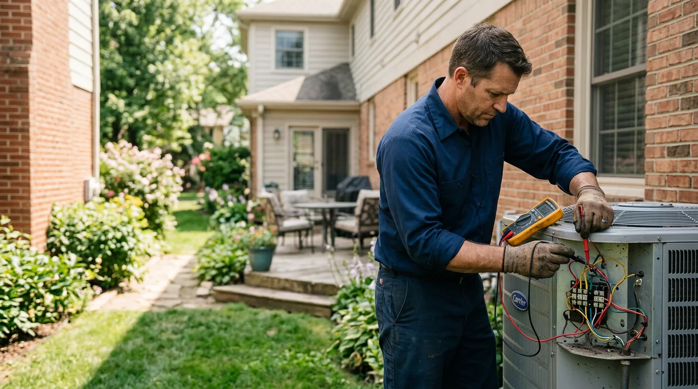 HVAC technician working near Lookout, WV